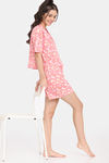 Rosaline Disco Daze Knit Cotton Shorts Set - Mangano Calcite — thumbnail 4